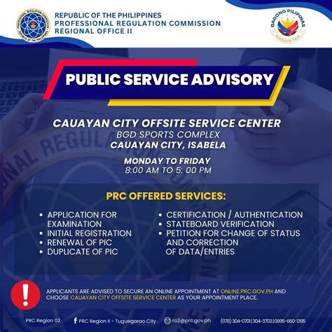 prc tuguegarao|FYI: ONLINE APPOINTMENT .